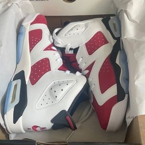 Air jordan 6 retro carmine size 6